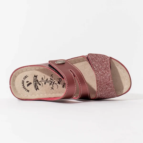 Glicine anatomske papuče - Bordo - Image 3